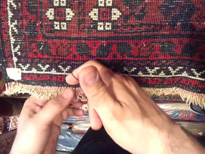 restauration tapis avant apres